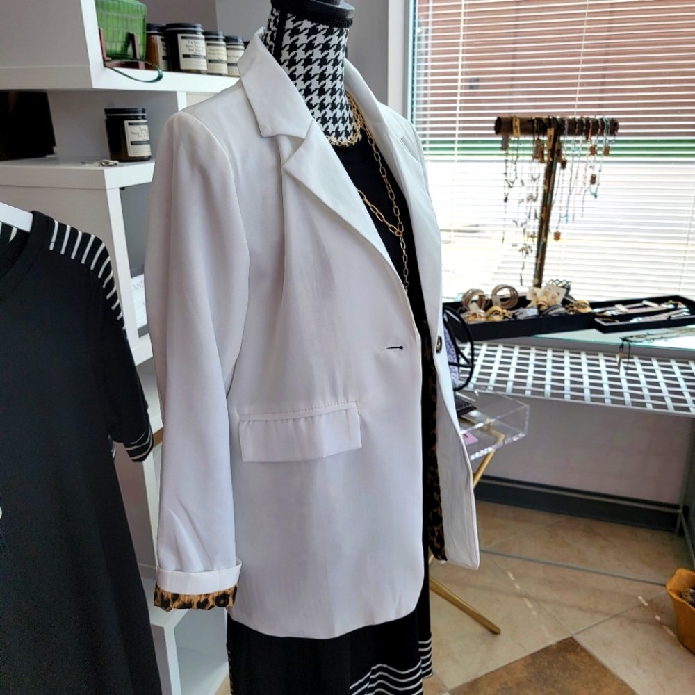 Brielle Blazer in White